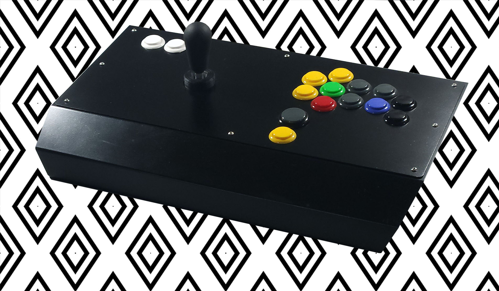 Corner View of Analog Arcade Stick